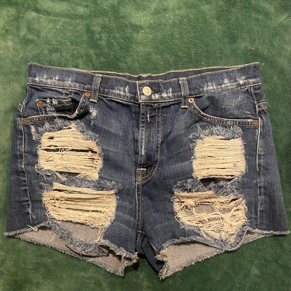 EUC Authentic 7 For All Mankind Jean Shorts Size 30